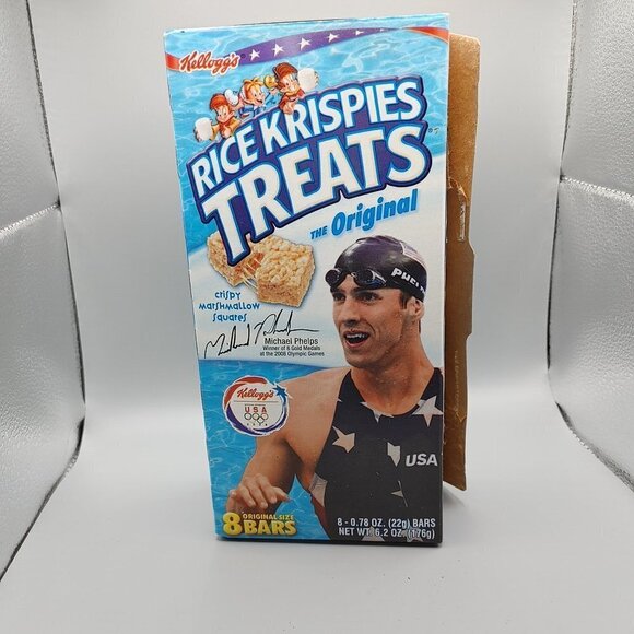 Michael Phelps 2008 Olympics Rice Krispies Treats (Box Only) - Picture 4 of 6